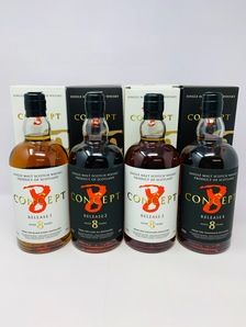 CONCEPT 8 SET - RELEASES 1-4 - GLOBAL WHISKY LIMITED CONCEPT 8 SET - RELEASES 1-4 - GLOBAL WHISKY LIMITED