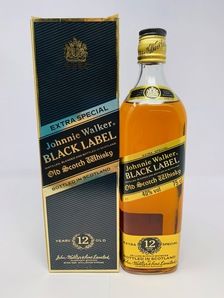 JOHNNIE WALKER 12 YEAR OLD BLACK LABEL 1980's
