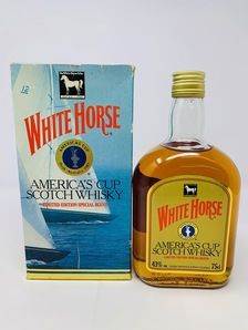 WHITE HORSE - AMERICA'S CUP SCOTCH WHISKY 1980's WHITE HORSE - AMERICA'S CUP SCOTCH WHISKY 1980's