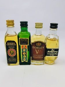 4 X WHISKY MINIATURES 