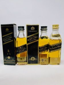 JOHNNIE WALKER BLACK LABEL MINIATURES