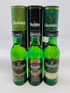 GLENFIDDICH 12 YEAR OLD WHISKY MINIATURES GLENFIDDICH 12 YEAR OLD WHISKY MINIATURES