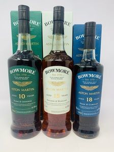 BOWMORE - ASTON MARTIN - EDITION 1,2 & 3 BOWMORE - ASTON MARTIN - EDITION 1,2 & 3