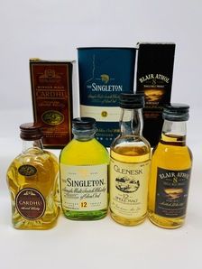 4 X WHISKY MINIATURES 4 X WHISKY MINIATURES