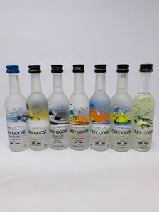GREY GOOSE FRENCH VODKA - 7 x FLAVOURED MINIATURE SET GREY GOOSE FRENCH VODKA - 7 x FLAVOURED MINIATURE SET