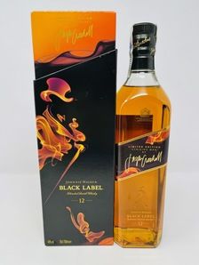 JOHNNIE WALKER JASPER GOODALL LIMITED EDITION 12 YEAR OLD BLACK LABEL