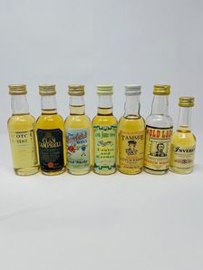 7 X WHISKY MINIATURES 
