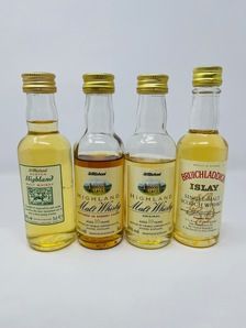 4 X WHISKY MINIATURES 4 X WHISKY MINIATURES
