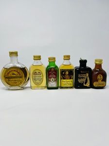 6 X WHISKY MINIATURES 