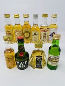10 X WHISKY MINIATURES 10 X WHISKY MINIATURES