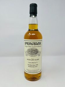 Springbank 1996 Private Sherry Cask 21 71