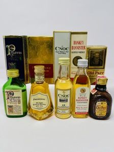 5 X WHISKY MINIATURES 5 X WHISKY MINIATURES