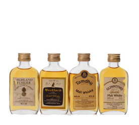 4 X WHISKY MINIATURES 4 X WHISKY MINIATURES