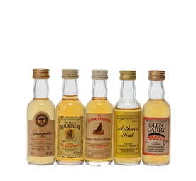5 X WHISKY MINIATURES 5 X WHISKY MINIATURES