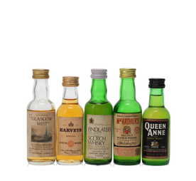 5 X WHISKY MINIATURES 5 X WHISKY MINIATURES