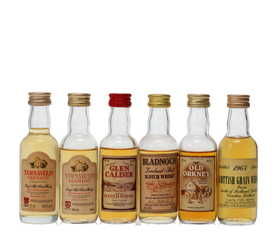 6 X WHISKY MINIATURES 6 X WHISKY MINIATURES