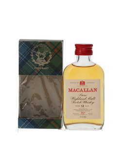 MACALLAN 12 YEAR OLD MINIATURE 70% PROOF 1 2/3rds flozs