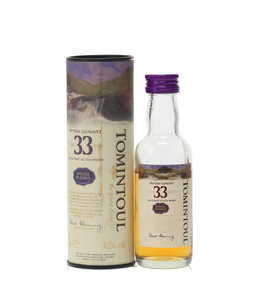 TOMINTOUL 33 YEAR OLD MINIATURE TOMINTOUL 33 YEAR OLD MINIATURE