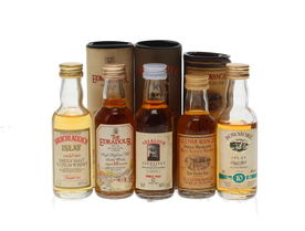 5 X WHISKY MINIATURES 5 X WHISKY MINIATURES