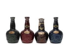 CHIVAS ROYAL SALUTE 21 YEAR OLD MINIATURE FLAGONS CHIVAS ROYAL SALUTE 21 YEAR OLD MINIATURE FLAGONS