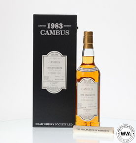 CAMBUS 27 YEAR OLD DEAD WHISKY SOCIETY CAMBUS 27 YEAR OLD DEAD WHISKY SOCIETY