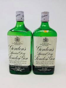 2 X BOTTLES GORDONS GIN 1980 S