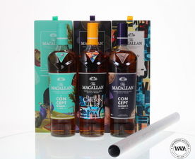 MACALLAN CONCEPT SERIES 1,2 & 3 WITH POSTER