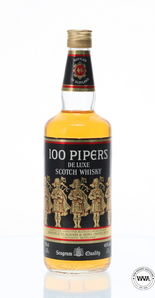SEAGRAMS 100 PIPERS 1980'S SCOTCH WHISKY SEAGRAMS 100 PIPERS 1980'S SCOTCH WHISKY
