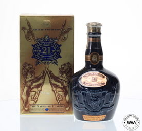 CHIVAS ROYAL SALUTE 21 YEAR OLD SAPPHIRE FLAGON CHIVAS ROYAL SALUTE 21 YEAR OLD SAPPHIRE FLAGON