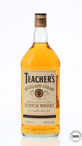 TEACHERS HIGHLAND CREAM SCOTCH WHISKY 1 LITRE TEACHERS HIGHLAND CREAM SCOTCH WHISKY 1 LITRE