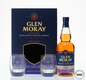 GLEN MORAY PORT CASK FINISH & 2 GLASSES GIFT SET GLEN MORAY PORT CASK FINISH & 2 GLASSES GIFT SET
