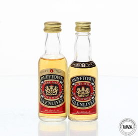 DUFFTOWN GLENLIVET 8 YEAR OLD MINIATURES DUFFTOWN GLENLIVET 8 YEAR OLD MINIATURES