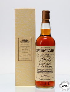 SPRINGBANK 1999 20 YEAR OLD - LAST BOTTLE OF THE 20TH CENTURY SPRINGBANK 1999 20 YEAR OLD - LAST BOTTLE OF THE 20TH CENTURY