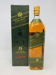 JOHNNIE WALKER PURE MALT 15 YEAR OLD - GREEN LABEL 1 LITRE JOHNNIE WALKER PURE MALT 15 YEAR OLD - GREEN LABEL 1 LITRE