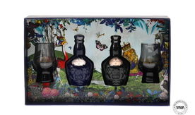 CHIVAS ROYAL SALUTE 21 YEAR OLD MINIATURES & GLASSES