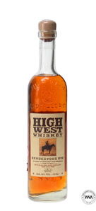 HIGH WEST WHISKEY - RENDEZVOUS RYE BATCH 19K12 HIGH WEST WHISKEY - RENDEZVOUS RYE BATCH 19K12