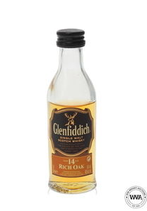 GLENFIDDICH 14 YEAR OLD RICH OAK MINIATURE GLENFIDDICH 14 YEAR OLD RICH OAK MINIATURE