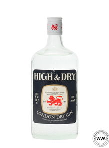 HIGH & DRY LONDON DRY GIN 1970'S 