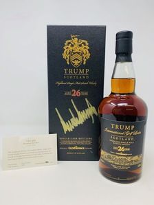 GLENDRONACH 26 YEAR OLD TRUMP INTERNATIONAL - SIGNED BY POTUS DONALD TRUMP GLENDRONACH 26 YEAR OLD TRUMP INTERNATIONAL - SIGNED BY POTUS DONALD TRUMP