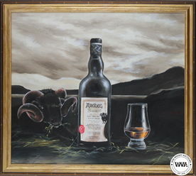 Islay Nectar Ardbeg Blaaack Oil Painting