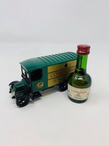 COURVOISIER COGNAC MINIATURE AND TRUCK COURVOISIER COGNAC MINIATURE AND TRUCK