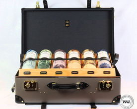 MACALLAN JAMES BOND - DECADE I-VI & GLOBE TROTTER CASE WITH PRINTS MACALLAN JAMES BOND - DECADE I-VI & GLOBE TROTTER CASE WITH PRINTS