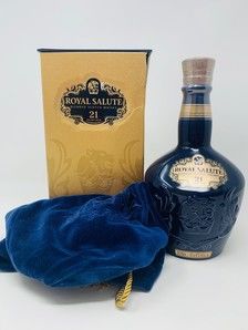 CHIVAS 21 YEAR OLD ROYAL SALUTE SAPPHIRE FLAGON