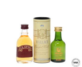 GLAYVA & WALLACE WHISKY LIQUEUR MINIATURES