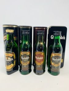 4 X ASSTD GLENFIDDICH MINIATURES (TUBES AND TIN) 4 X ASSTD GLENFIDDICH MINIATURES (TUBES AND TIN)