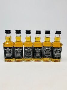 6 X JACK DANIELS OLD NO 7 MINIATURES 