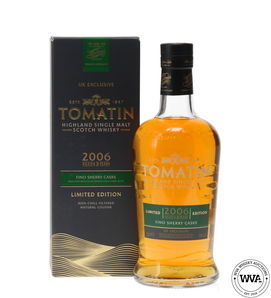 TOMATIN 13 YEAR OLD 2006 FINO SHERRY CASK FINISH TOMATIN 13 YEAR OLD 2006 FINO SHERRY CASK FINISH