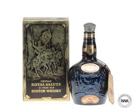 Chivas Royal Salute 21 Year Old Sapphire Flagon 1980 s