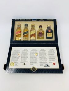 ASSTD JOHNNIE WALKER WHISKY MINIATURES CASE 