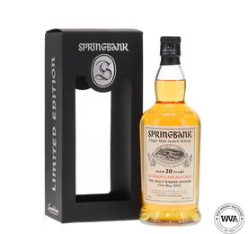 Springbank 20 Bourbon Cask Matured The Malt Barns Dinner 2025